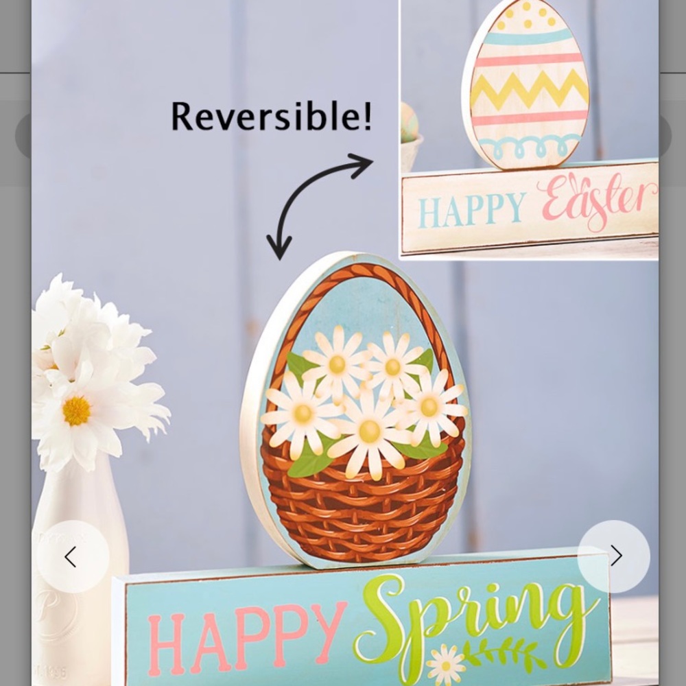 Reversible Easter/Spring Block Set- Multicolored